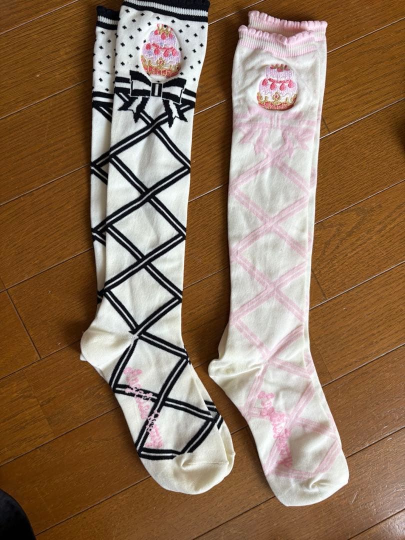 新品・未使用　初期　angelic pretty 編み上げ　靴下　2点セット