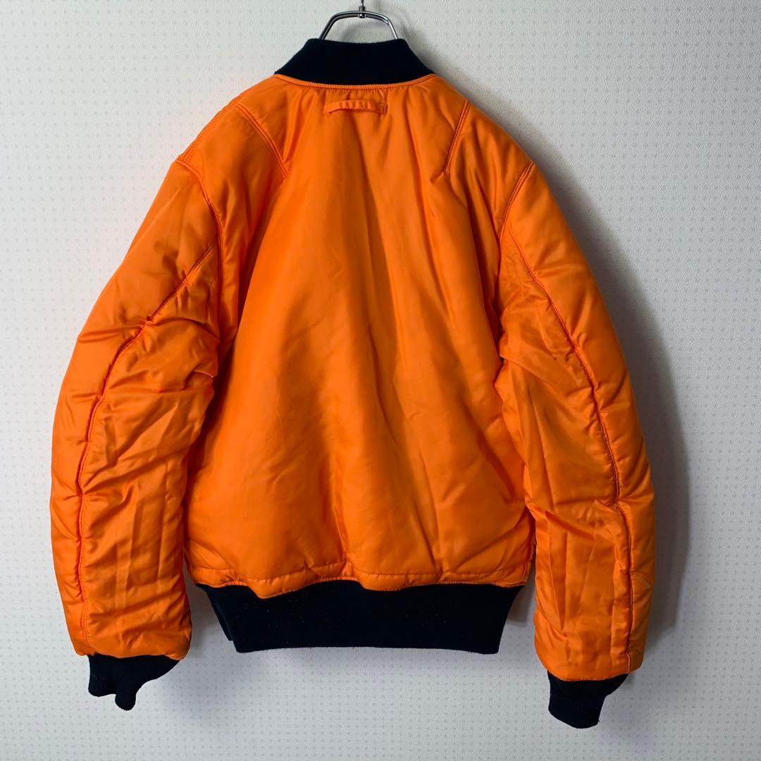 美品 ALPHA INDUSTRIES MA-1 ネイビー 中綿 リバーシブル