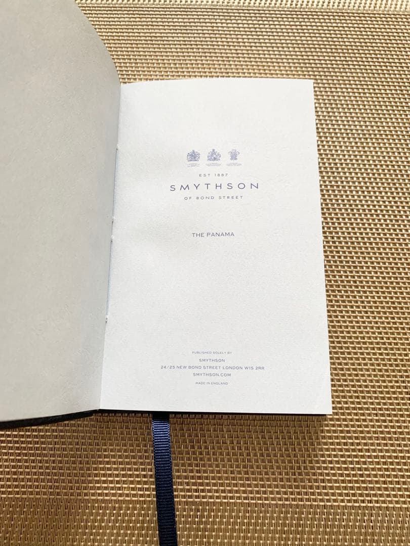 【匿名配送】【SMYTHSON スマイソン パナマノート／ロイヤルブルー】手帳