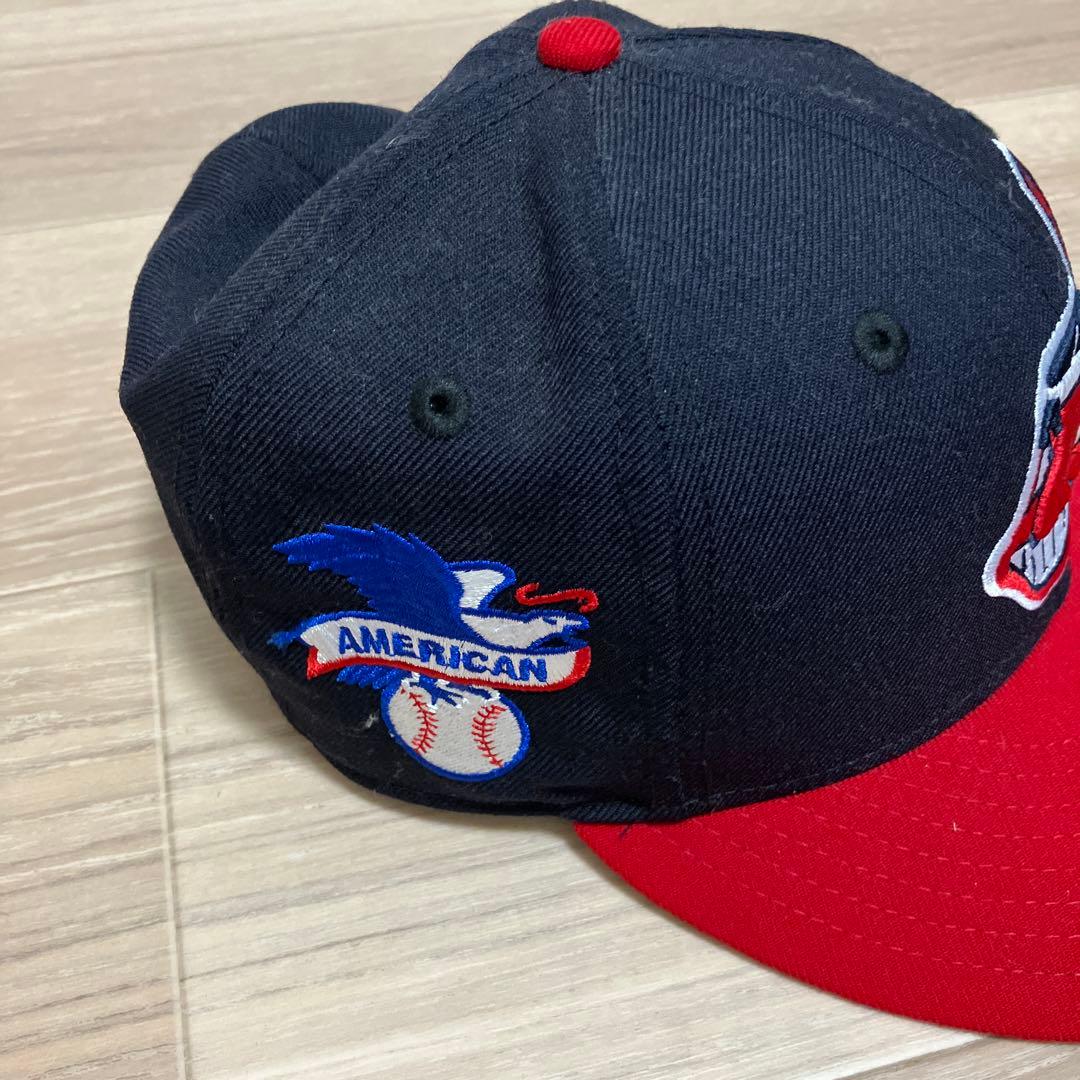 インディアンズ 59FIFTY キャップ ネイビー/レッド　つば裏緑