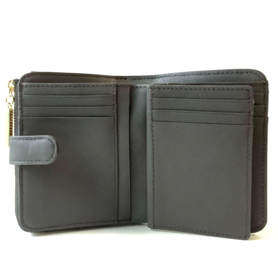 新品★ピンキー＆ダイアン★パドロックＬ字ファスナー二つ折り財布★ブラウン