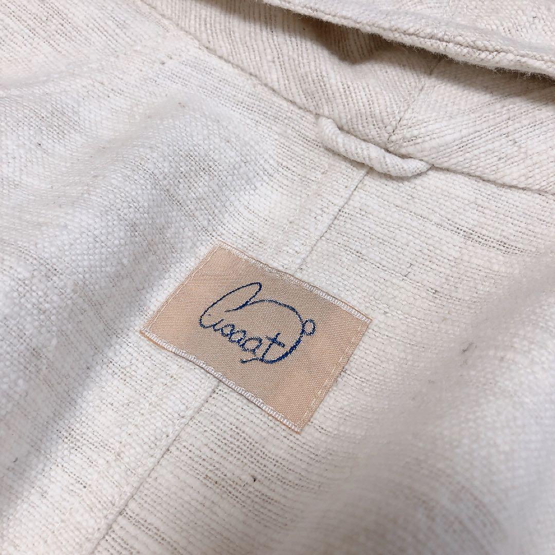 訳あり★Usaato★うさとの服★自然素材★手織り★草木染め★ガウンコート