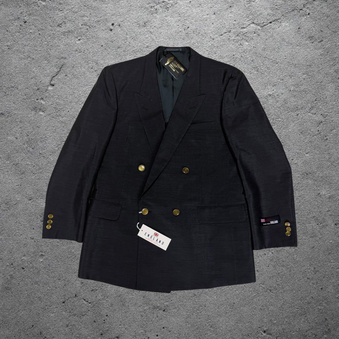 90s vintage ダブルブレストスーツ セットアップ 入学式 金ボタン