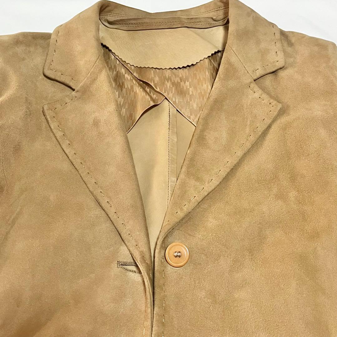 MaxMara 本革　スエード　レザーテーラードジャケット　イタリア製　38