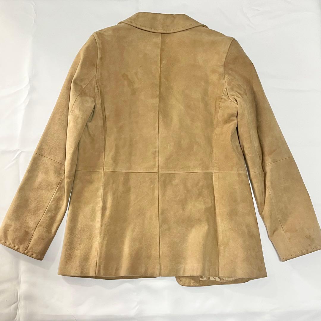MaxMara 本革　スエード　レザーテーラードジャケット　イタリア製　38