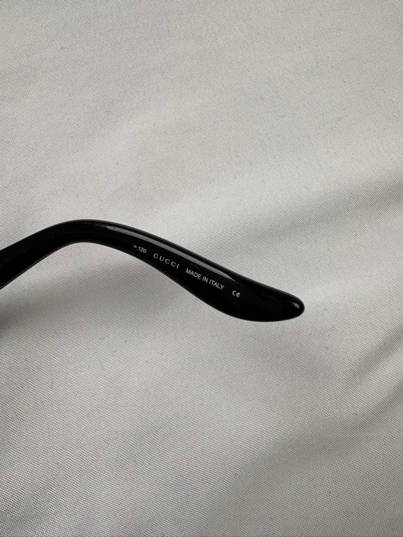 小物 GUCCI oval sunglasses black