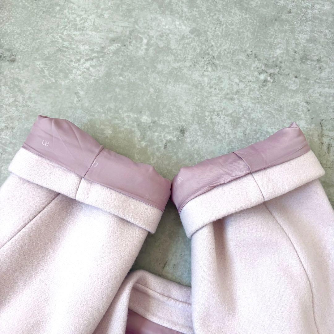 【23AW 完売品】アニュアンス リバーロングチェスターコート PINK