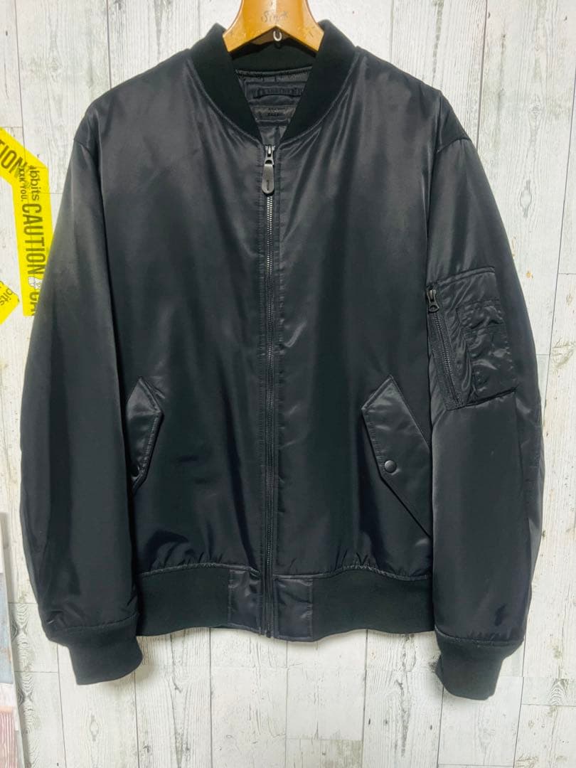 名作 UNIQLO MA-1 ボンバーフライトジャケット ブラック XLサイズ