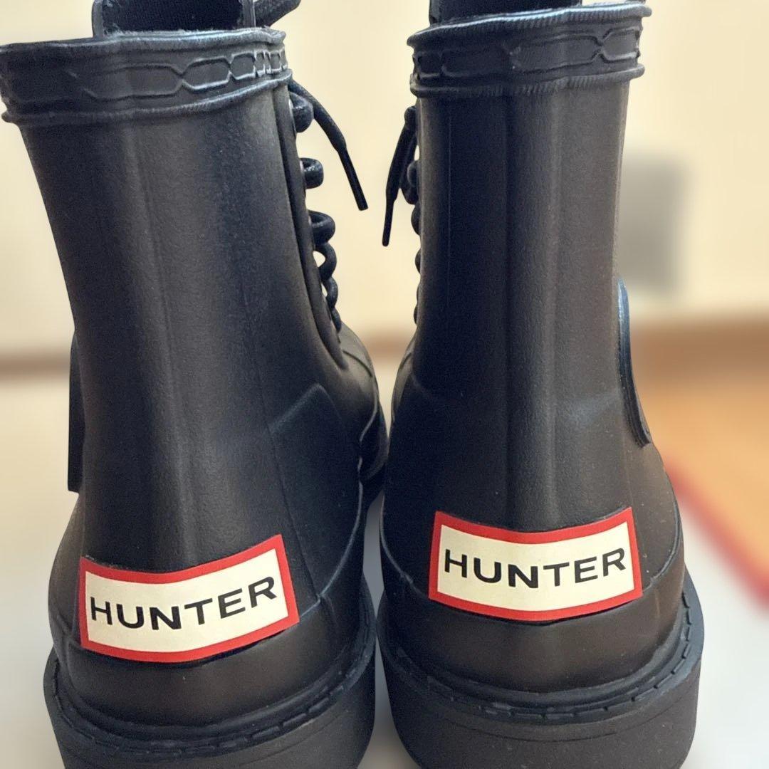 ★美品★HUNTER レースアップ　ショートブーツ