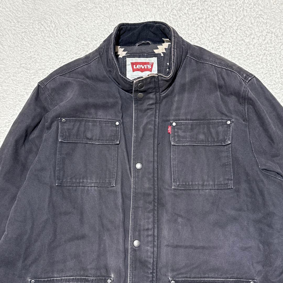 Levi's リーバイス カバーオール 2XL ダック生地 ブラック フェード