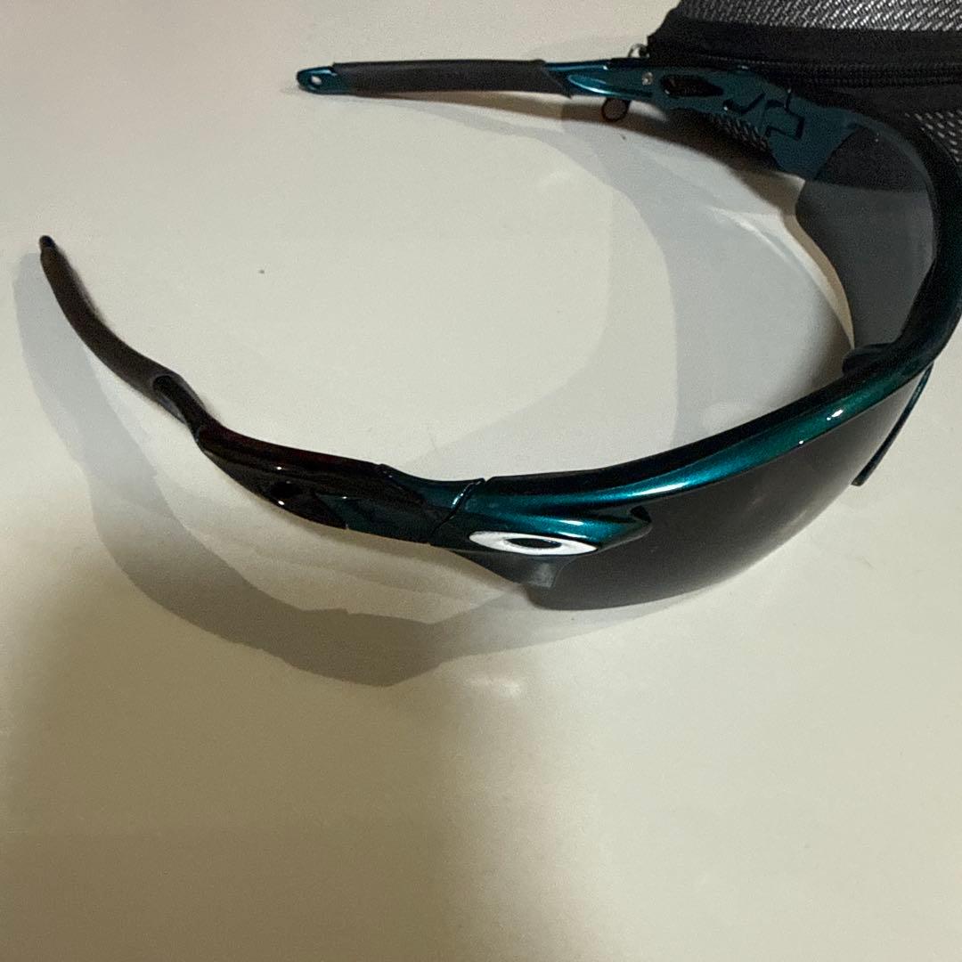 OAKLEY スポーツサングラス ブラック/ティール