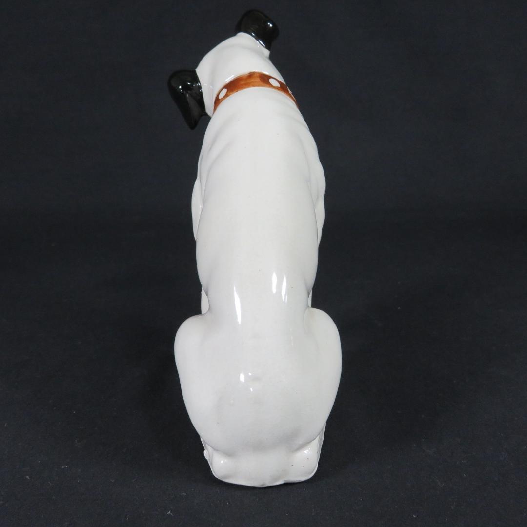 ビクター犬 2 小は白色 大はベージュ 陶器 犬 昭和レトロ