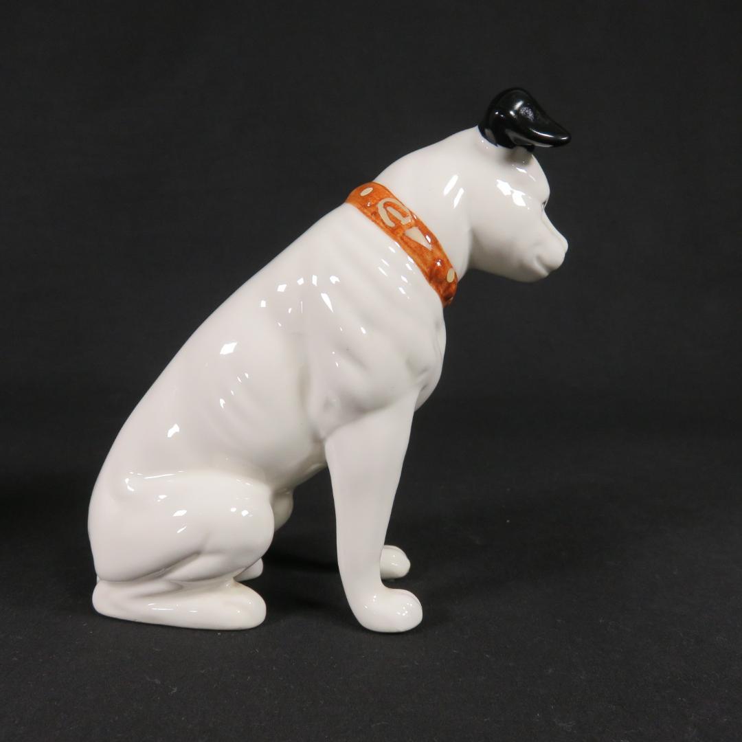 ビクター犬 2 小は白色 大はベージュ 陶器 犬 昭和レトロ