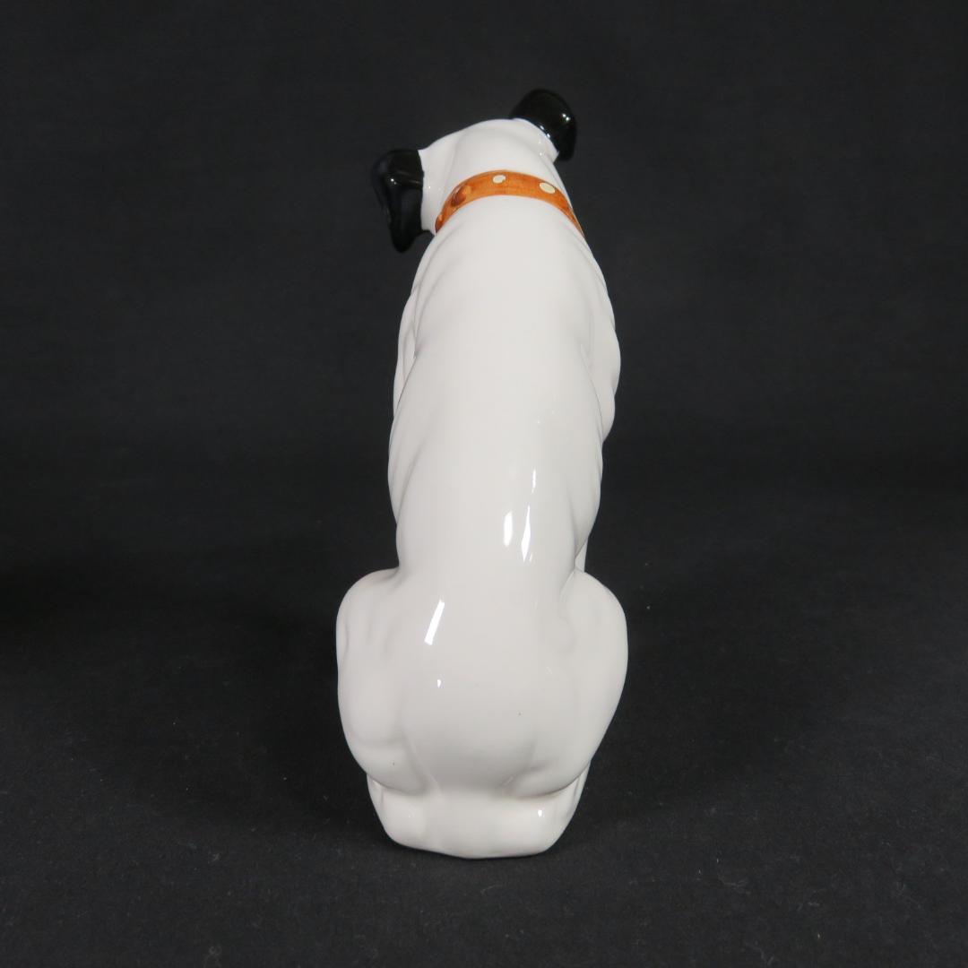 ビクター犬 2 小は白色 大はベージュ 陶器 犬 昭和レトロ