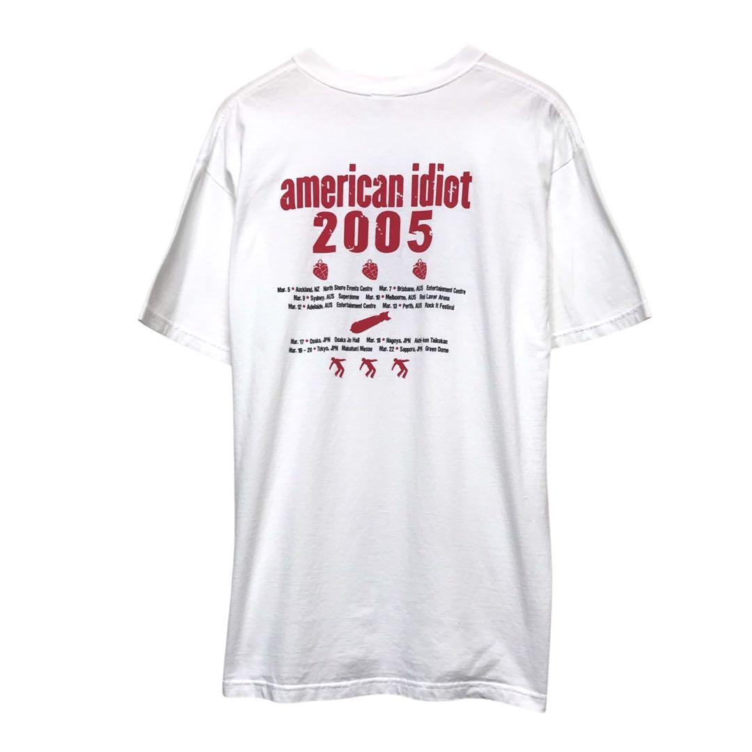 2004 GREEN DAY×american idiot 半袖Tシャツ　バンT