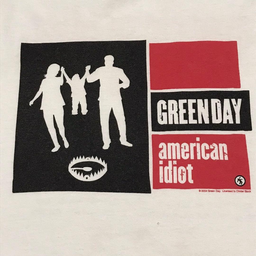 2004 GREEN DAY×american idiot 半袖Tシャツ　バンT