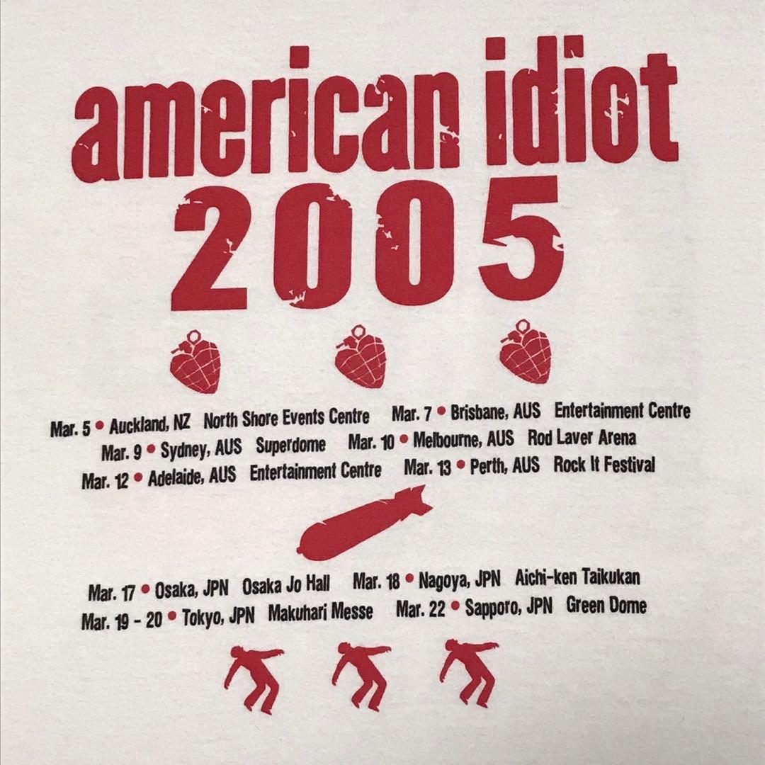 2004 GREEN DAY×american idiot 半袖Tシャツ　バンT
