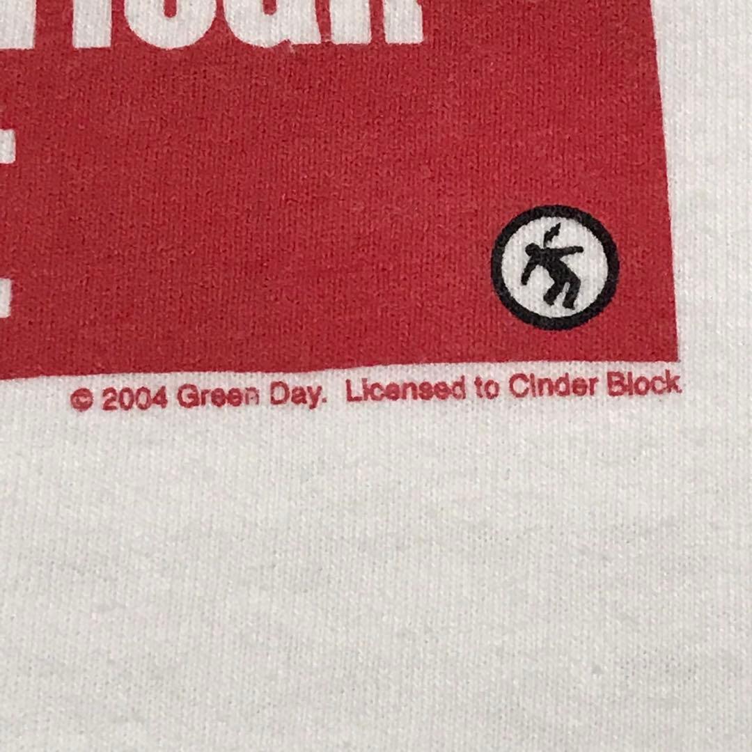 2004 GREEN DAY×american idiot 半袖Tシャツ　バンT