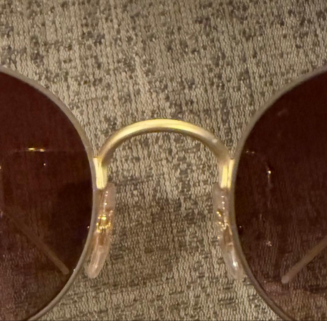 Ray-Ban ラウンドサングラス ブラウンレンズ