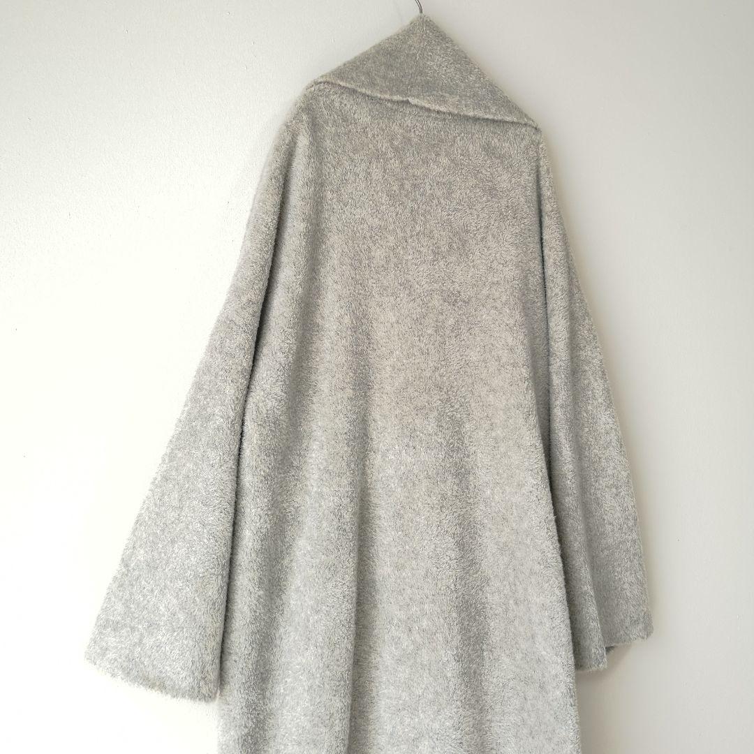 ドゥロワー カシミヤナイロン ガウンコート グレー系 フリーサイズ