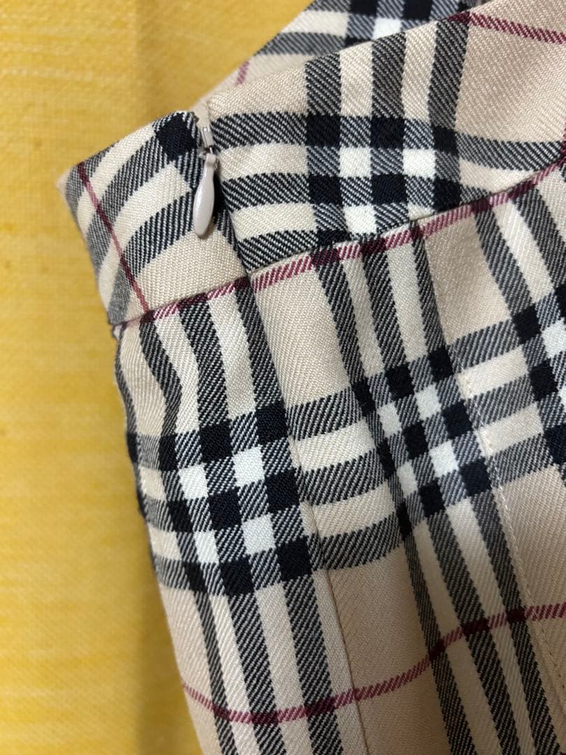 BURBERRY チェック柄 プリーツスカート ロング ７号