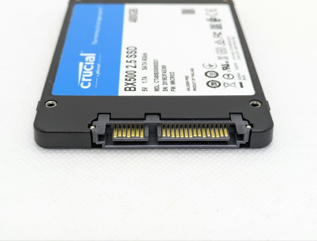 【正常】crucial BX500 480GB 2.5インチ SSD 使用時間少