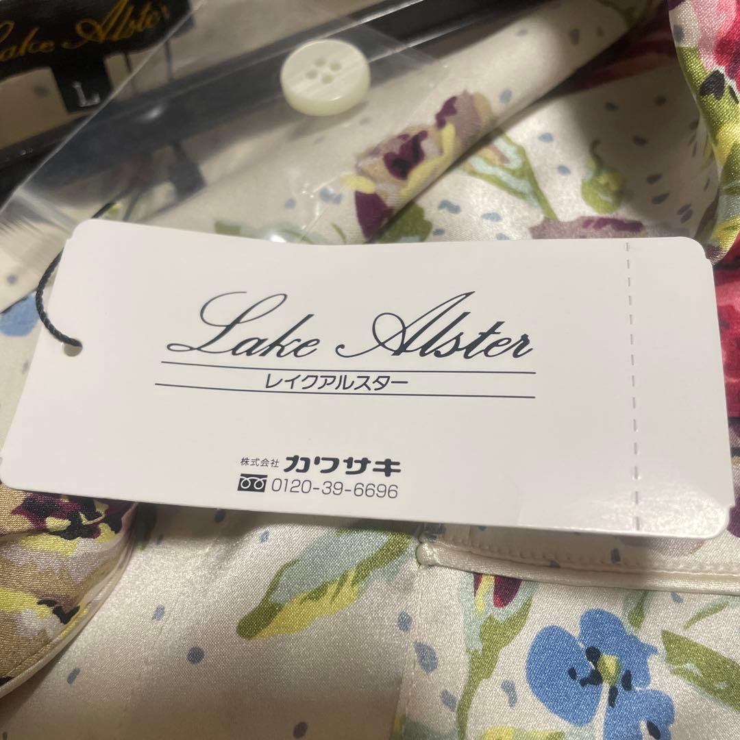 新品　カワサキ　レイクアルスター ストレッチシルクプリントパジャマ　ローズ　L