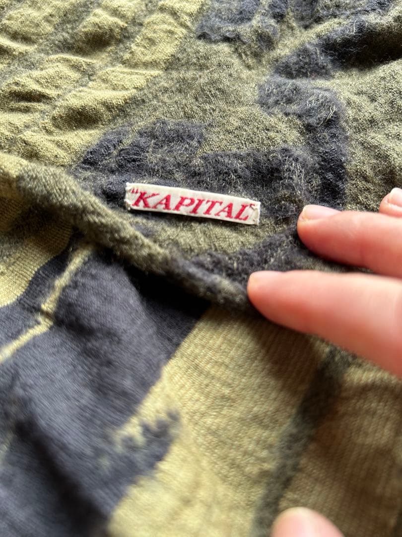 KAPITAL 縮絨ウールマフラー