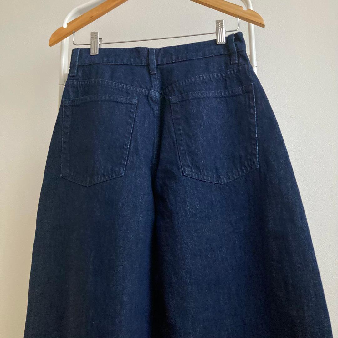 新品　コントワーデコトニエ　デニム　ジーンズ　　ユニクロ　バレルレッグ　M