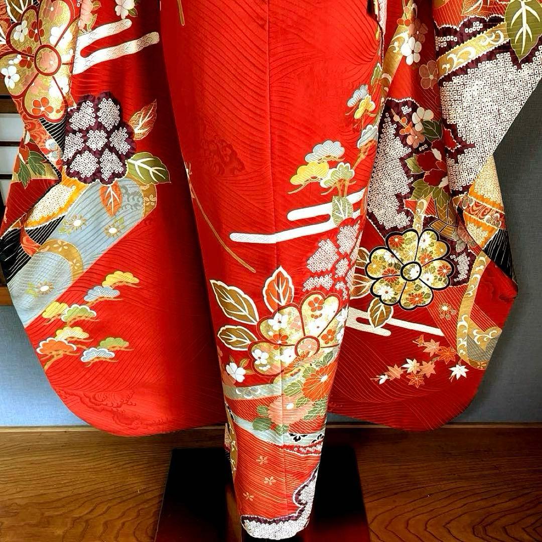 振袖フルセット　高身長　手描き友禅　成人式振袖　振袖　裄丈71 ➕サイズ