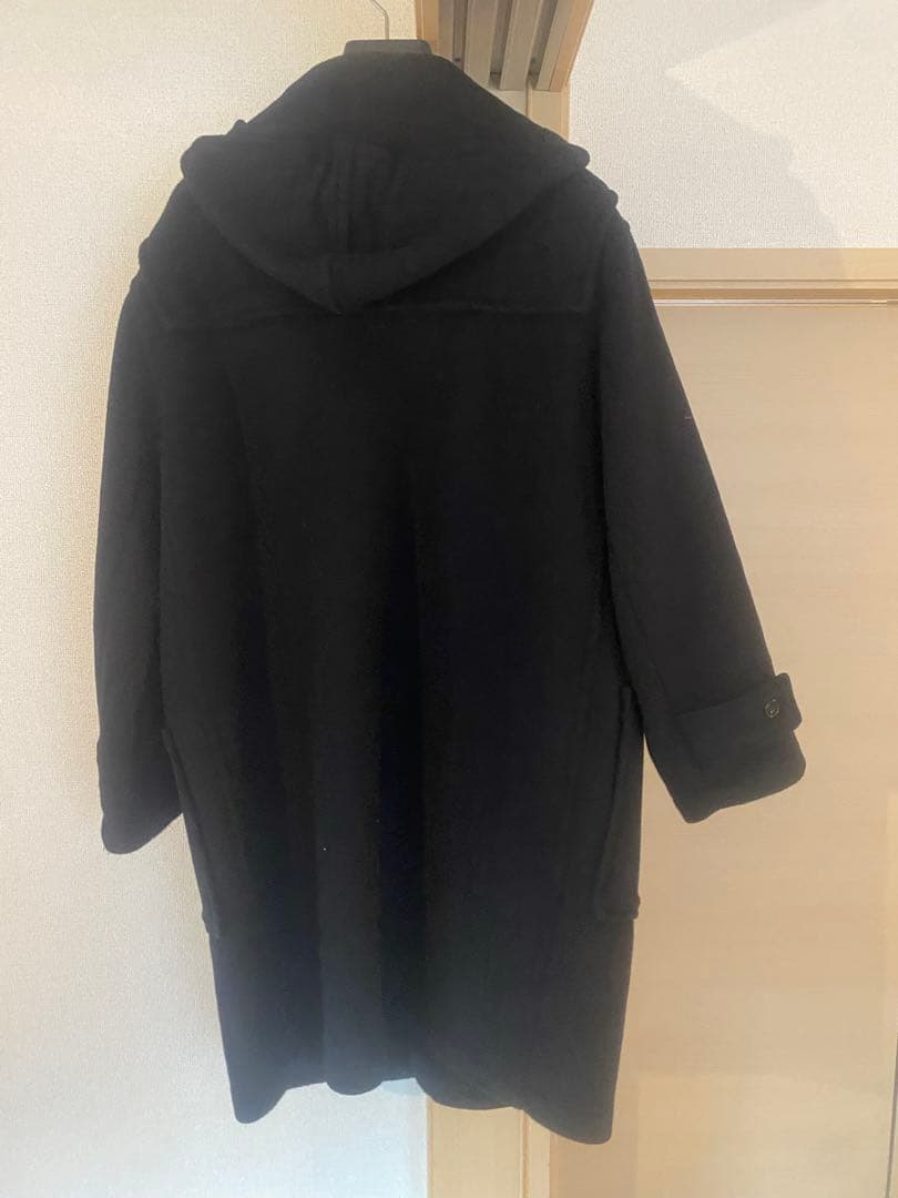 グローバーオール　ダッフルコート 黒 フード付き