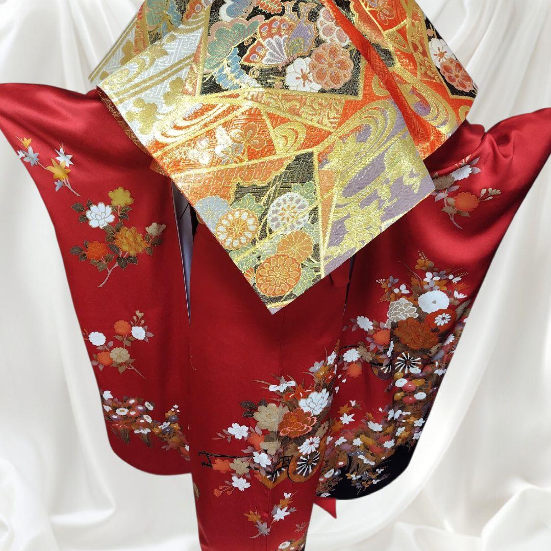 SALE中！振袖フルセット(6点)成人式・豪華刺繍・高級古典柄・金彩・高級手縫い