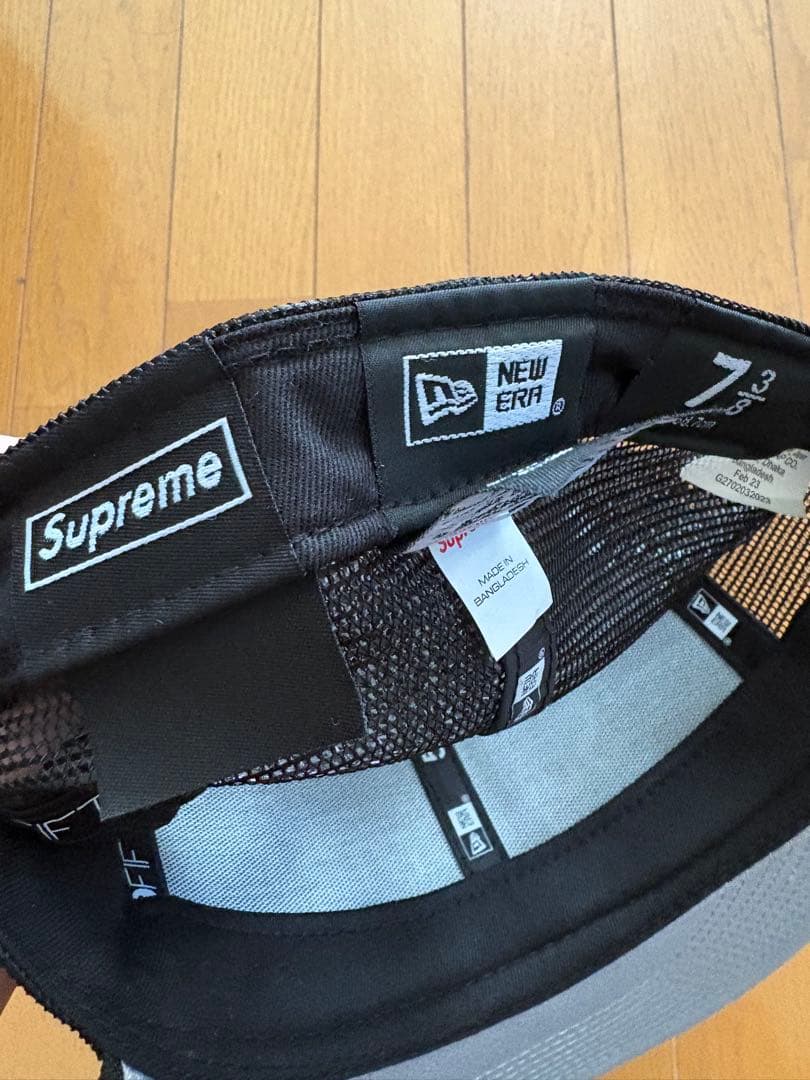Supreme 59FIFTY ブラック キャップ 7 3/8