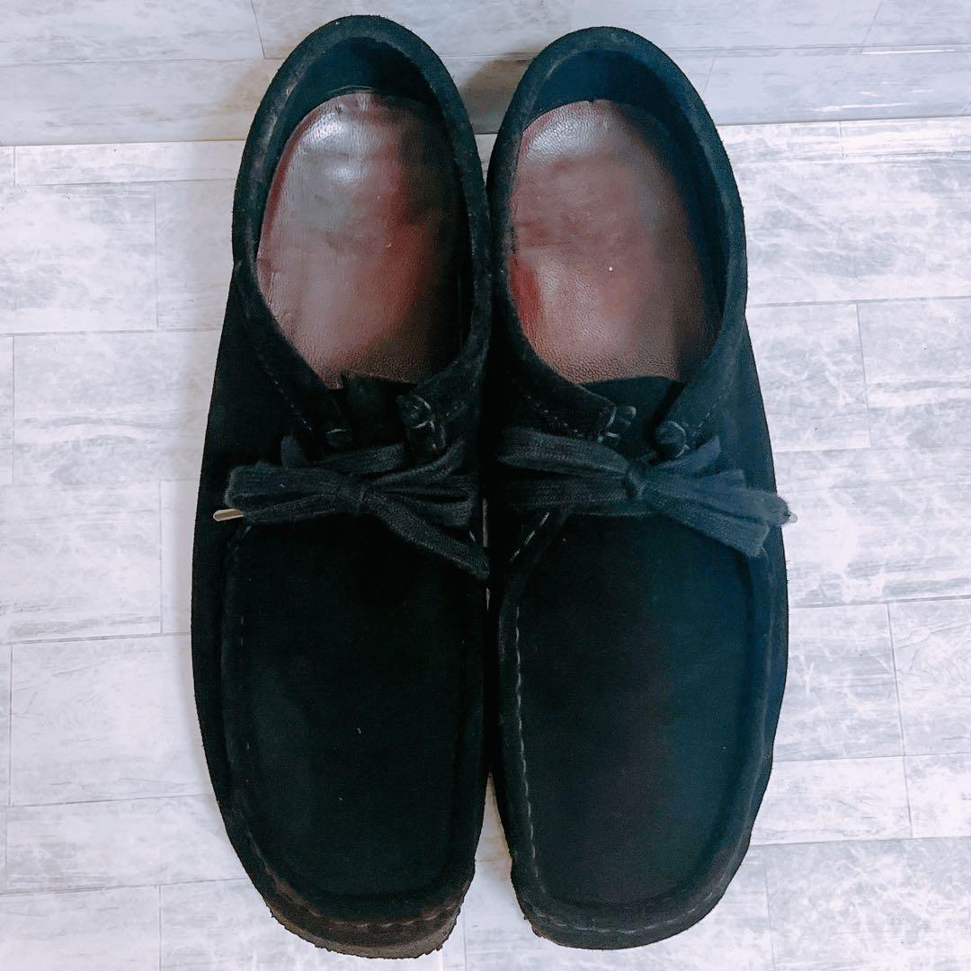 Clarks クラークス ワラビー スエード 30cm UK12 黒 ブラック