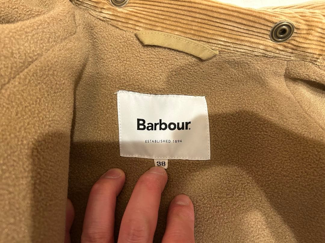 美品　Barbour バブアー別注 ビデイル ポーラテック ジャケット 38