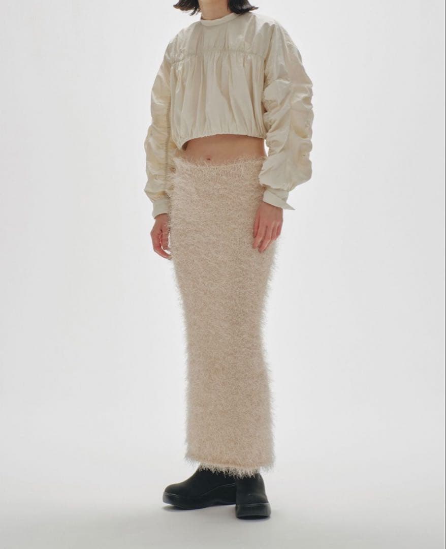 スカート Shaggy Knit Skirt