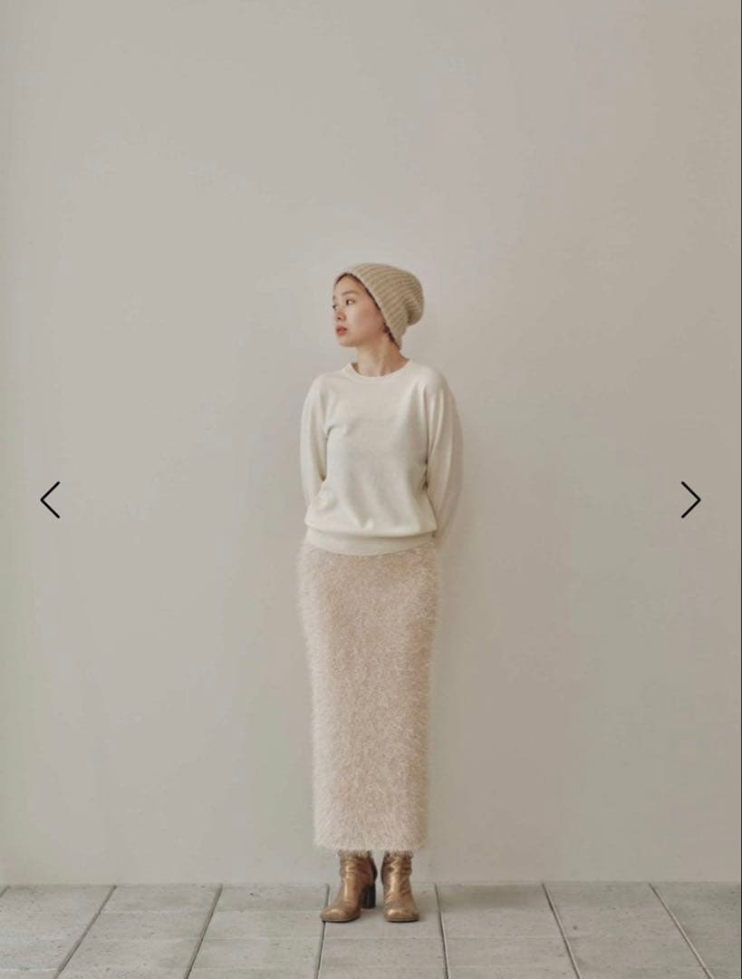 スカート Shaggy Knit Skirt