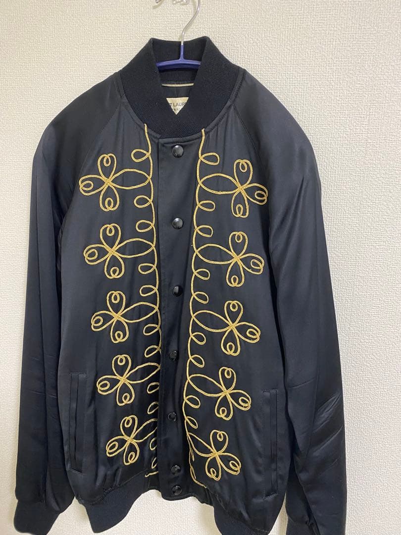 G*H様 15SSサンローランパリナポレオン刺繍テディジャケット44
