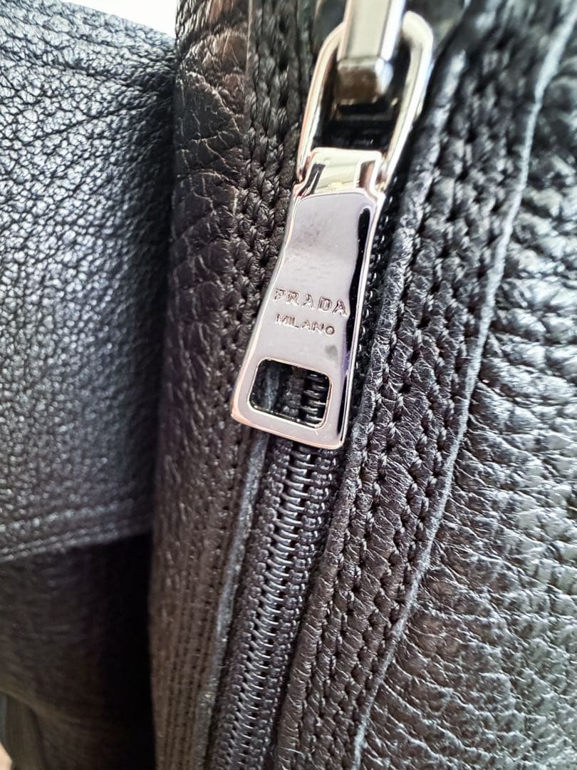 PRADA レザー ロングブーツ ブラック　25.5cm
