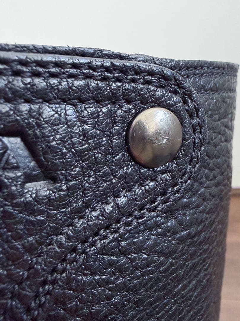 PRADA レザー ロングブーツ ブラック　25.5cm