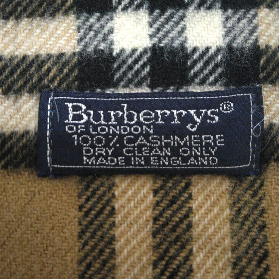 Burberry バーバリー ノバチェック カシミヤ100% フリンジ マフラー