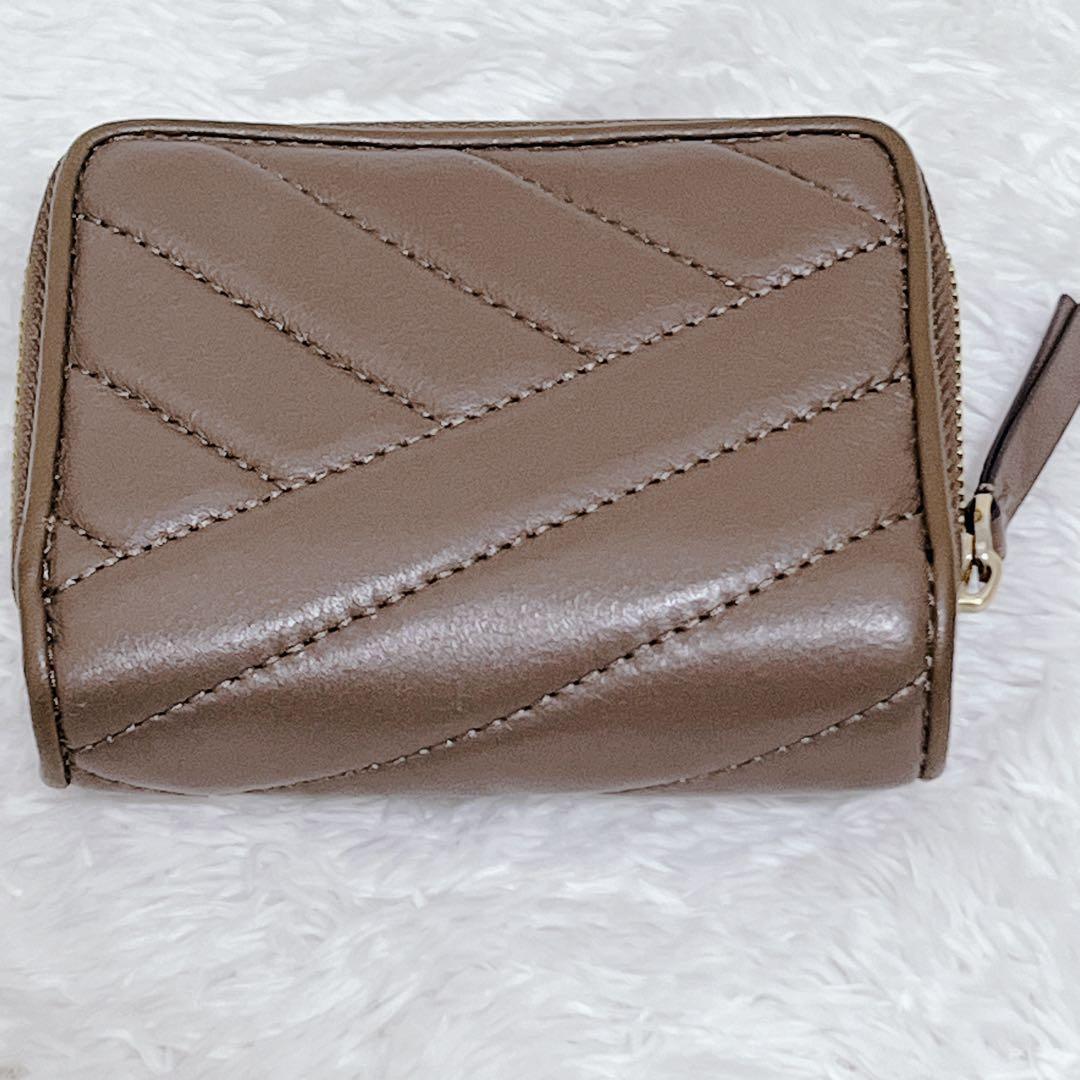美品 Tory Burch キラ キルティング 折り財布 ミニ ウォレット