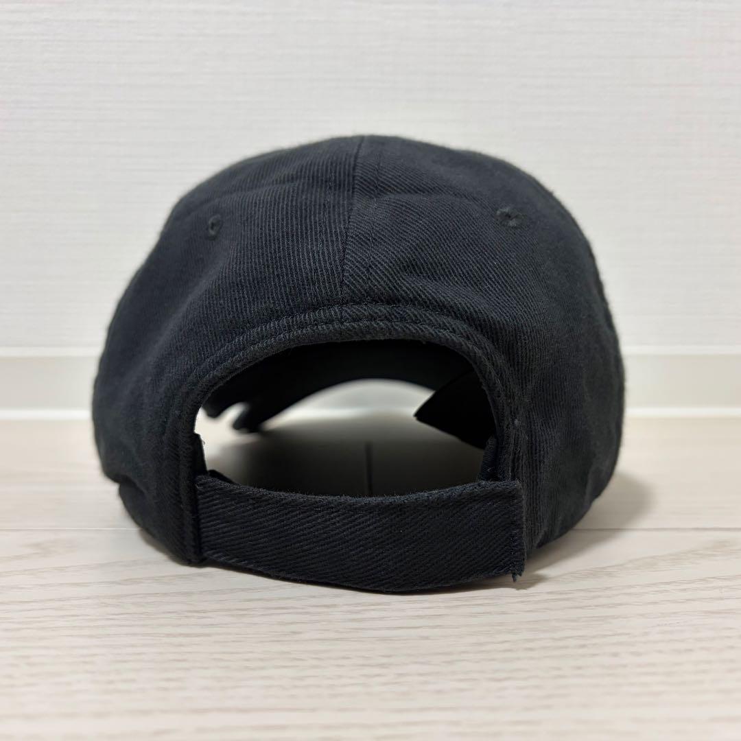 極美品✨限定コラボ　バレンシアガ　アディダス　キャップ　ヴィンテージ加工　黒