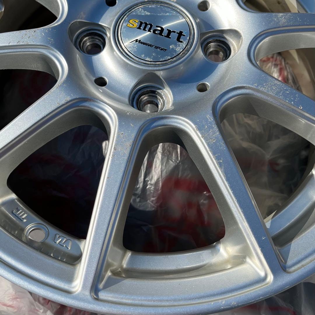 smartアルミホイール 14×4.5J インセット43※ムーヴ・コペンに使用