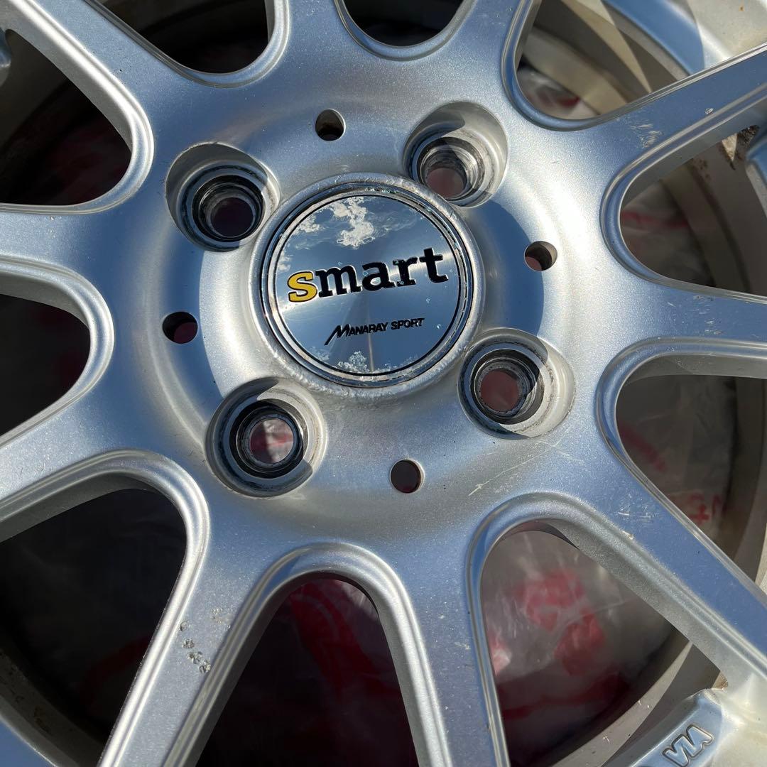 smartアルミホイール 14×4.5J インセット43※ムーヴ・コペンに使用