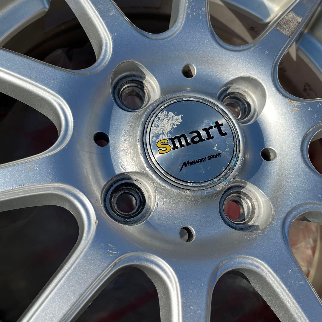 smartアルミホイール 14×4.5J インセット43※ムーヴ・コペンに使用