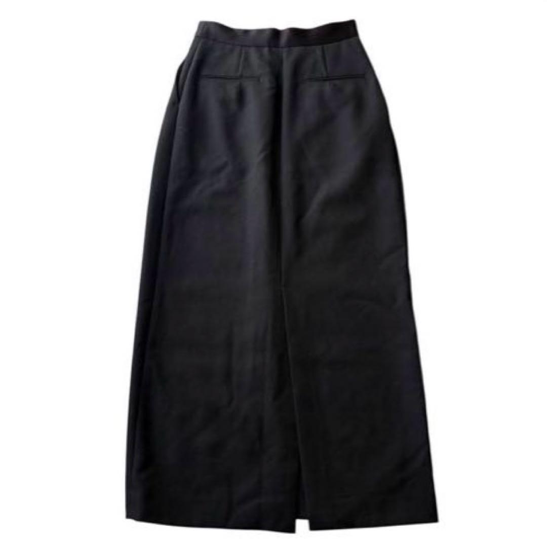 【新品未使用】 24AW サードマガジン タック スリットスカート Ｍ　ブラック