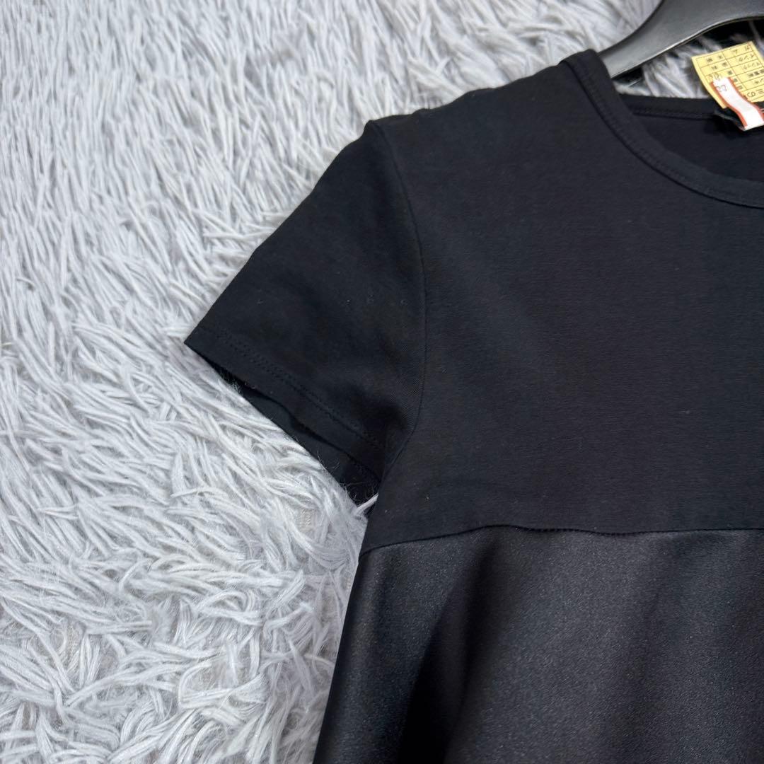 美品✨2021年 ヨーコチャン フレアカットソー チュニック サテン Tシャツ