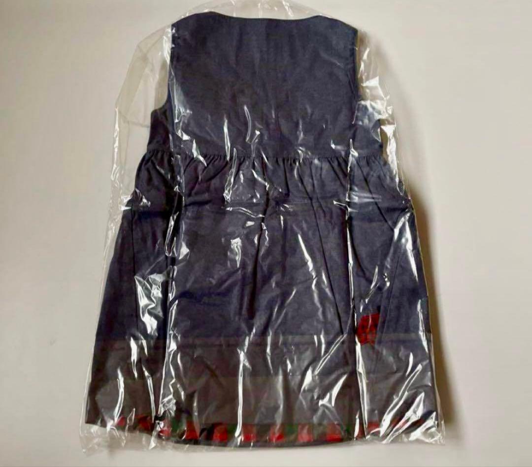 【新品】 未開封♡ familiarチェック ラップドレス ワンピース 90