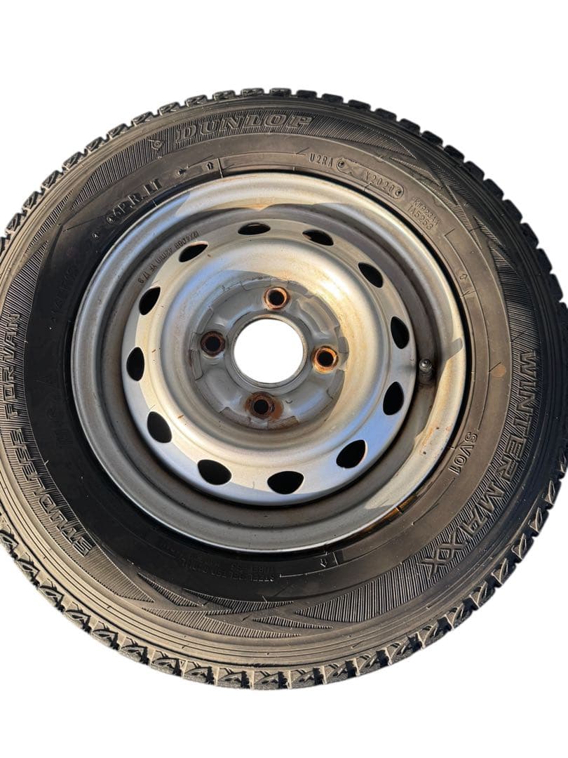 ダンロップ ウインターマックスSV01 145R12 6PR LTホイールセット